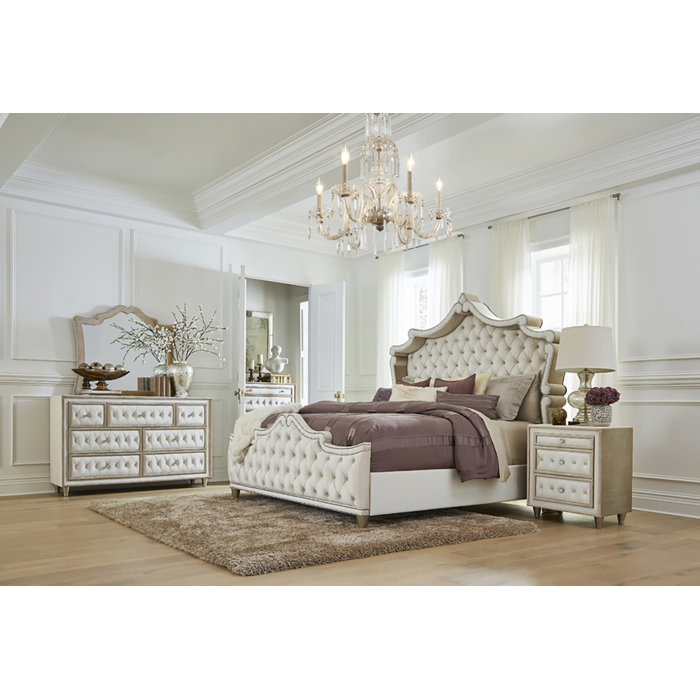 Willa Arlo Interiors Malachi Upholstered Standard Configurable Bedroom Set & Reviews Wayfair